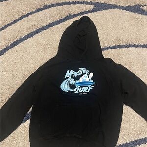 Monster Surf Kids Hoodie - Black